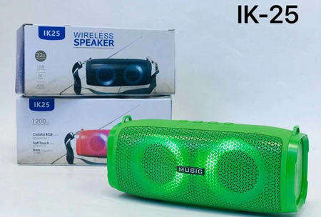 M1 IK25/ Bezprzewodowy przenośny kolorowy głośnik LED Wodoodporny stereo Bluetooth 