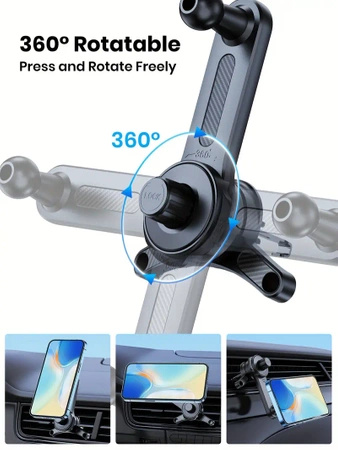 UCHWYT SAMOCHODOWY PREMIUM MAGNETYCZNY DO KRATKI NAWIEWU MAGNETBRACKET 