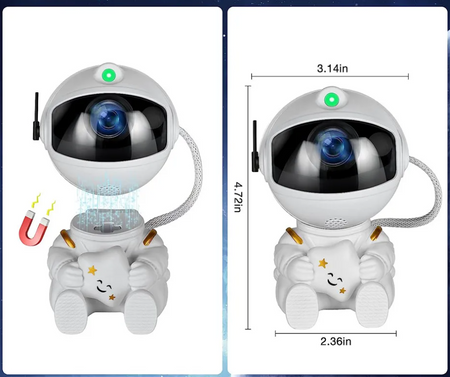 Mini projektor gwiazd Astronauta sterowany pilotem.