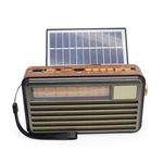 Radio Solarne Retro CMiK MK-193BT Bluetooth USB TF Latarka LED Powerbank
