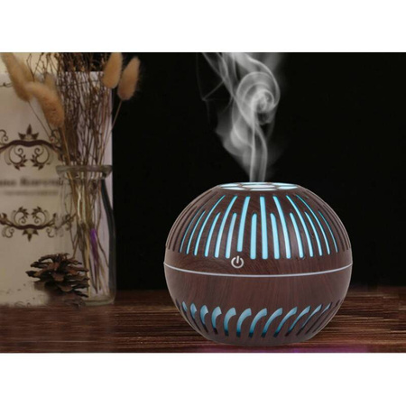 Nawilżacz powietrza USB Mini Dyfuzor olejków eterycznych  Rozpylacz zapachów aromaterapii z światłami LED