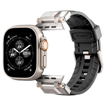 Pasek Spigen Durapro Armor na Apple Watch 4/5/6/7/8/9/SE/ Ultra (42/44/45/49 mm) - czarne