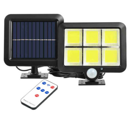 Zdalnie sterowana solarna lampa ścienna LED 