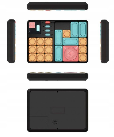 UKŁADANKA PUZZLE TETRIS GRA INTERAKTYWNA KONSOLA PRZESUWANIE NA BATERIE