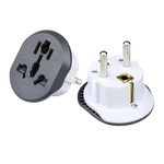 Uniwersalny adapter podróżny 250V / 16A – EU / UK / US / AUS, all-in-one z zabezpieczeniem przepięciowym