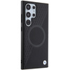 Etui BMW Signature Leather Half Textured & Circle MagSafe na Samsung Galaxy S24 Ultra - czarne
