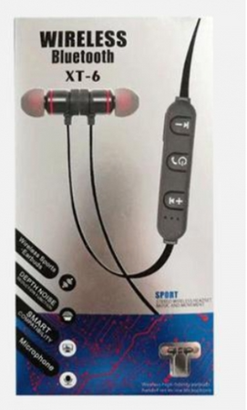 Słuchawki SPORTOWE BEZPRZEWODOWE Douszne BLUETOOTH MIKROFON Magnes 2 Kolory