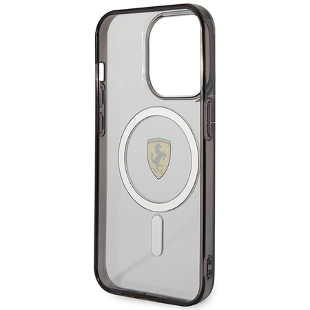 Etui Ferrari Outline MagSafe na iPhone 14 Pro - przezroczyste