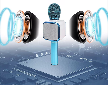 BEZPRZEWODOWY MIKROFON KARAOKE MODULACJA GŁOSU