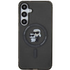 Etui Karl Lagerfeld IML Karl&Choupette Glitter MagSafe na Samsung Galaxy S24+ - czarne