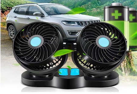 Wentylator samochodowy, wiatrak podwójny FAN