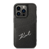 Etui Karl Lagerfeld Signature Logo Cardslot na iPhone 14 Pro 6,1" - czarne