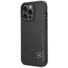 Etui Mercedes Leather Wave Patern na iPhone 14 Pro - czarne