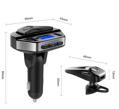 Transmiter V6 wraz ze słuchawką bezprzewodową z funkcją Bluetooth