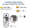 Mini telefon komórkowy BM10 Dual SIM Bluetooth - Podsłuch, zmiana głosu.