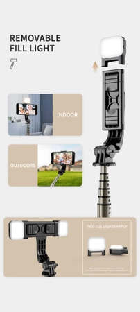 Q10s Bezprzewodowy statyw do Selfie składany Monopod kompatybilny dla kamera akcji równowagi smartfona