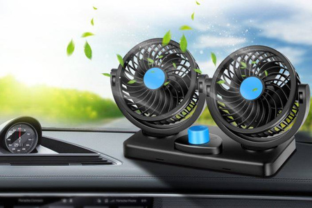Wentylator samochodowy, wiatrak podwójny FAN