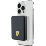 Powerbank Ferrari Metal Logo MagSafe 15W 5000mAh - czarny