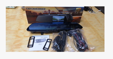 Wideorejestrator Kamera na Lusterko wsteczne 5" DVR z Full HD