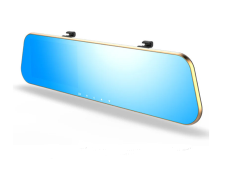 Rejestrator lusterko z dwiema kamerami DVR