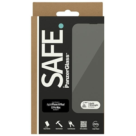 Szkło hartowane SAFE by PanzerGlass Ultra-Wide Fit na iPhone 14 Plus / 13 Pro Max