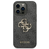 Etui Guess 4G Big Metal Logo na iPhone 14 Pro - szare