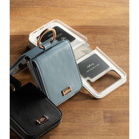 Etui Ringke Signature Card Pocket na Samsung Galaxy Z Flip 4 - niebieski