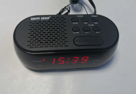M4 CR-370 / Radiobudzik budzik zegar zegarek z cyfrowym radiem fm
