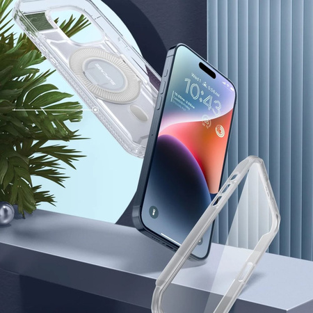 Etui Supcase UB Pro Mag z MagSafe na iPhone 15 Pro - przezroczyste