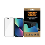 Szkło PanzerGlass E2E Microfracture antybakteryjne z osłoną aparatu na iPhone 13 / 13 Pro - z czarną ramką