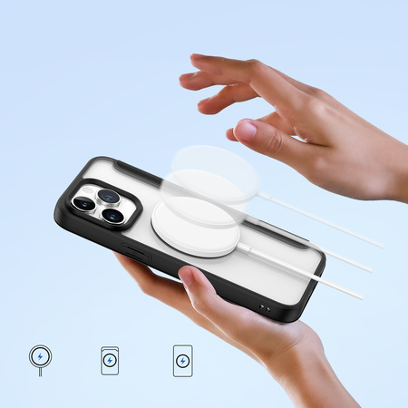 Etui Dux Ducis Skin X Pro na iPhone 15 Pro Max z MagSafe i klapką - czarne