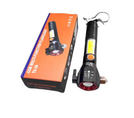 Wielofunkcyjna Latarka Taktyczna LED - 4 Tryby, 1000m Zasięg, USB