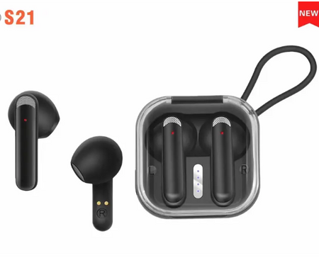Akz-s21 Bezprzewodowy zestaw słuchawkowy Bluetooth 5.3 Tryb prywatny Tws True Bezprzewodowy sportowy zestaw słuchawkowy Port ładowania typu c