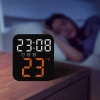 Cyfrowy budzik, elektroniczny zegar na biurko z temperaturą i datą, cyfrowy zegar na biurko z regulacją jasności, do sypialni w domu, w salonie, dekoracja biurka