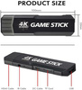 4K 3D Konsola Retro X2 HDMI Game Stick 128GB 20 języków + 2 PADY