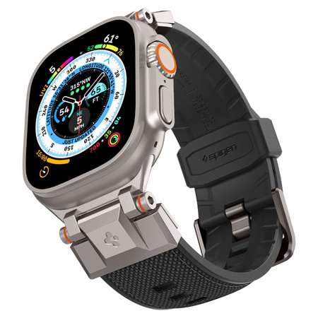 Pasek Spigen Durapro Armor na Apple Watch 4/5/6/7/8/9/SE/ Ultra (42/44/45/49 mm) - czarne