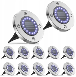 Oświetlenie ogrodowe solarne 16 LED lampki solarne 4 szt