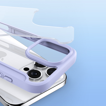 Etui Dux Ducis Skin X Pro na iPhone 16 Pro z MagSafe i klapką - fioletowe