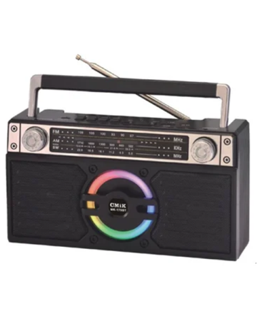 Radio przenośne CMiK MK-179BT z BT, USB/TF, FM/AM/SW, LED RGB