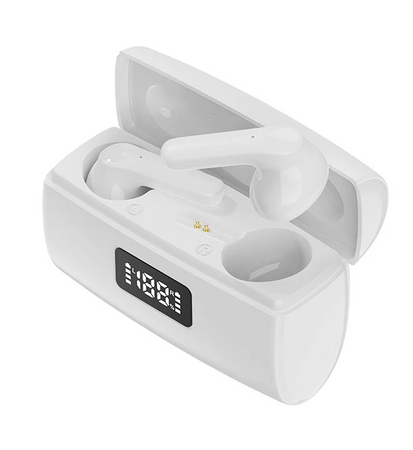 SŁUCHAWKI BEZPRZEWODOWE DOUSZNE Z FUNKCJĄ POWERBANK - SMART TOUCH