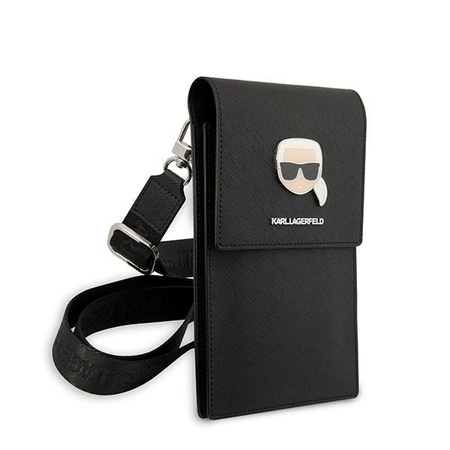 Torebka Karl Lagerfeld Metal Karl Head - czarna