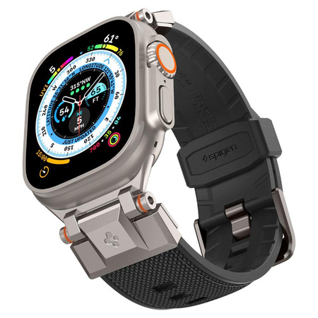 Pasek Spigen Durapro Armor na Apple Watch 4/5/6/7/8/9/SE/ Ultra (42/44/45/49 mm) - czarne