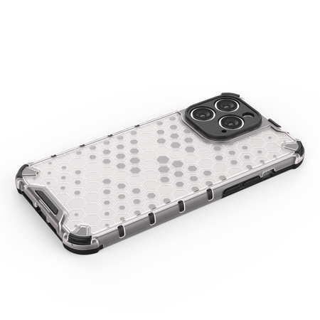 Honeycomb etui iPhone 14 Pro pancerny hybrydowy pokrowiec przezroczyste
