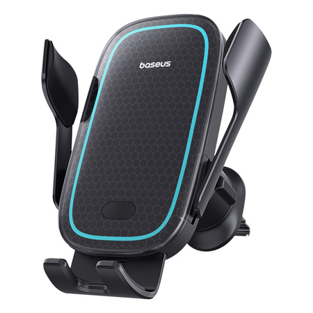 Uchwyt samochodowy Baseus Milky Way Pro Series BS-CM023 na kratkę nawiewu z ładowarką indukcyjną 15W - czarny