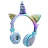 KOCIE USZY SŁUCHAWKI DLA DZIECI BLUETOOTH KOTEK  JEDNOROŻEC Z CYRKONIAMI UNICORN