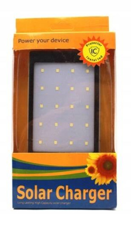 Power Bank Solarny 20000 mAh  Latarka, Ładowanie Słoneczne i Sieciowe