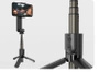 L09 stabilizator Gimbal z wypełnieniem światła Bluetooth teleskopowy Selfie Stick nagrywanie wideo statyw do telefonu Smartphone IOS Android