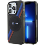 Etui BMW Tricolor Stripes MagSafe na iPhone 14 Pro Max - szare
