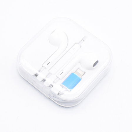 Słuchawki z mikrofonem Lightning do iPhone'a  iPada białe