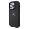 Etui Mercedes Crossed Lines Pattern Leather MagSafe na iPhone 15 Pro Max - czarne